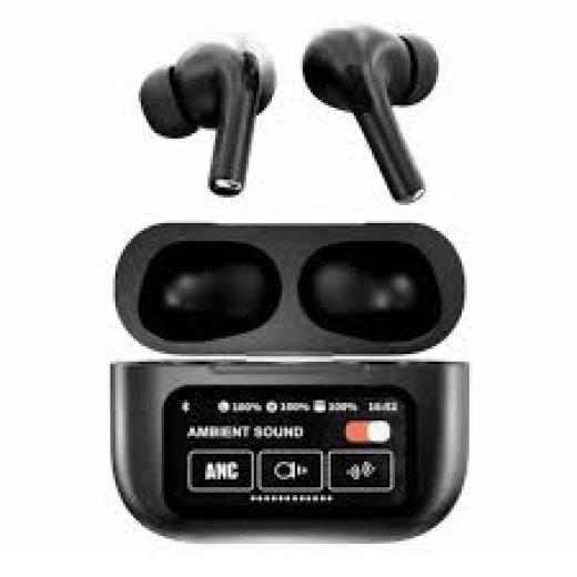 ANC Earbuds Touch Screen Display (Black)