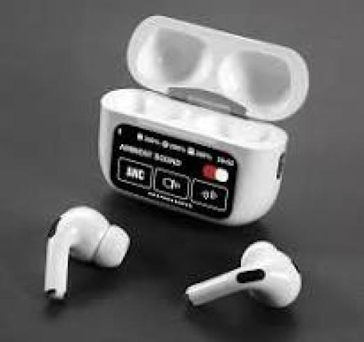 ANC Earbuds Touch Screen Display (White)