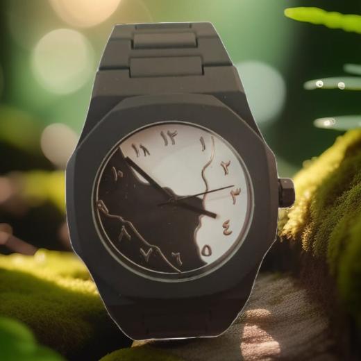 Aura watch 2025 New Arabic Aura Watch Black Modern Creative Design ( Black)